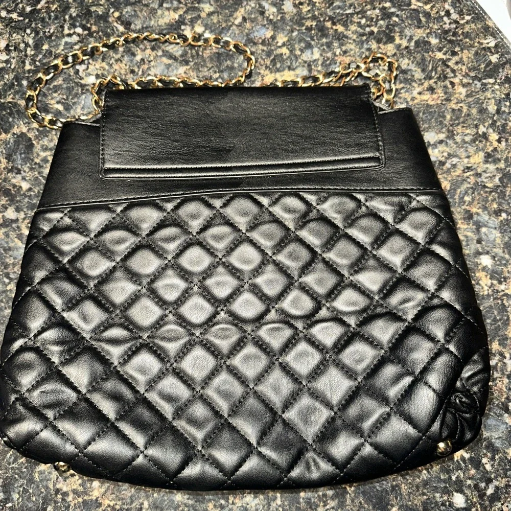 Ellen Tracy Black Handbag Classy Boho‎ Quilted Design MSRP $168